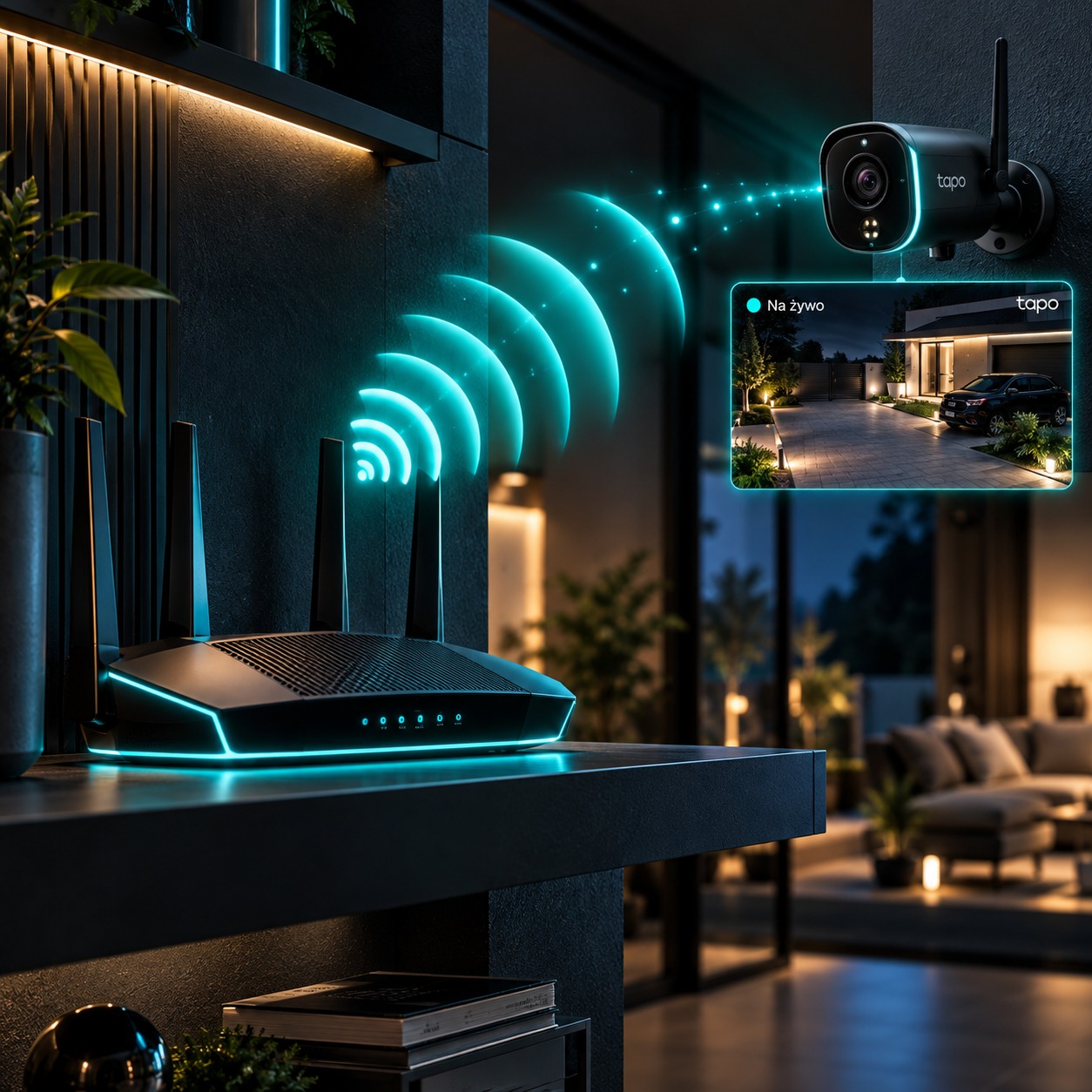Router Wi-Fi łączący urządzenia inteligentnego domu - smartmodlabs.com